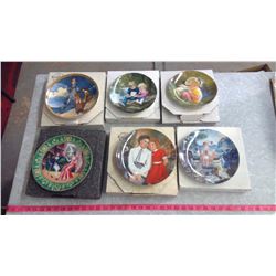LOT OF SIX DECORATIVE PLATES