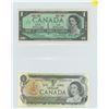Image 1 : Two 1973 $1.00 notes & 2 1967 $1.00 notes