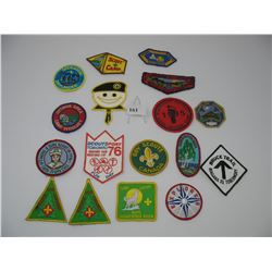 LOT OF BOY SCOUT / GIRL GUIDE PATCHES -  ACHIEVEMENT PATCHES - JAMBOREE'S