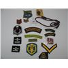 Image 4 : LOT OF VARIOUS  MILITARY PATCHES & SLIDES - H.M.S. ST. DAVID HAT TALLY