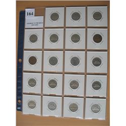 GEORGE VI NICKELS - 1937 to 1952  (19 Coins)