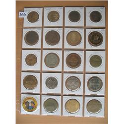 VARIOUS COINS and MEDALLIONS - LOT of 20 DIFFERENT