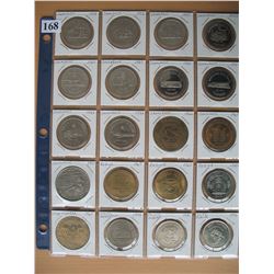 SASKATCHEWAN SOUVENIR COINS - Lot of 20 Different