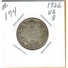 Image 1 : 1936 CANADIAN 25 CENT COIN