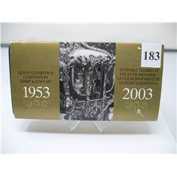 2003 CANADIAN QUEEN ELIZABETH II CORONATION STAMP & COIN SET