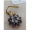 Image 2 : SAPPHIRE & DIAMOND PENDANT 10K
