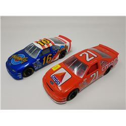 LOT OF TWO MODEL RACING CARS 7.5"L