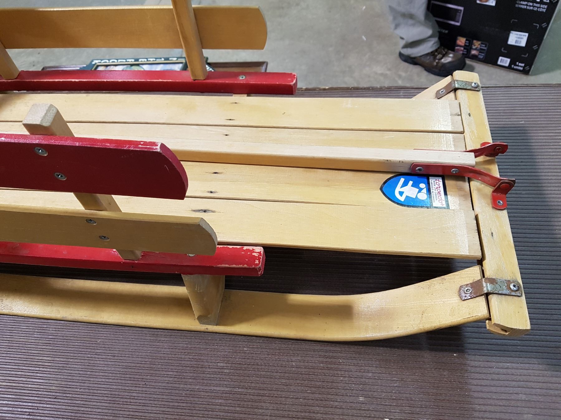 CHILD'S WOOD SLED