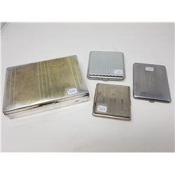 LOT OF FOUR CIGARETTE CASES