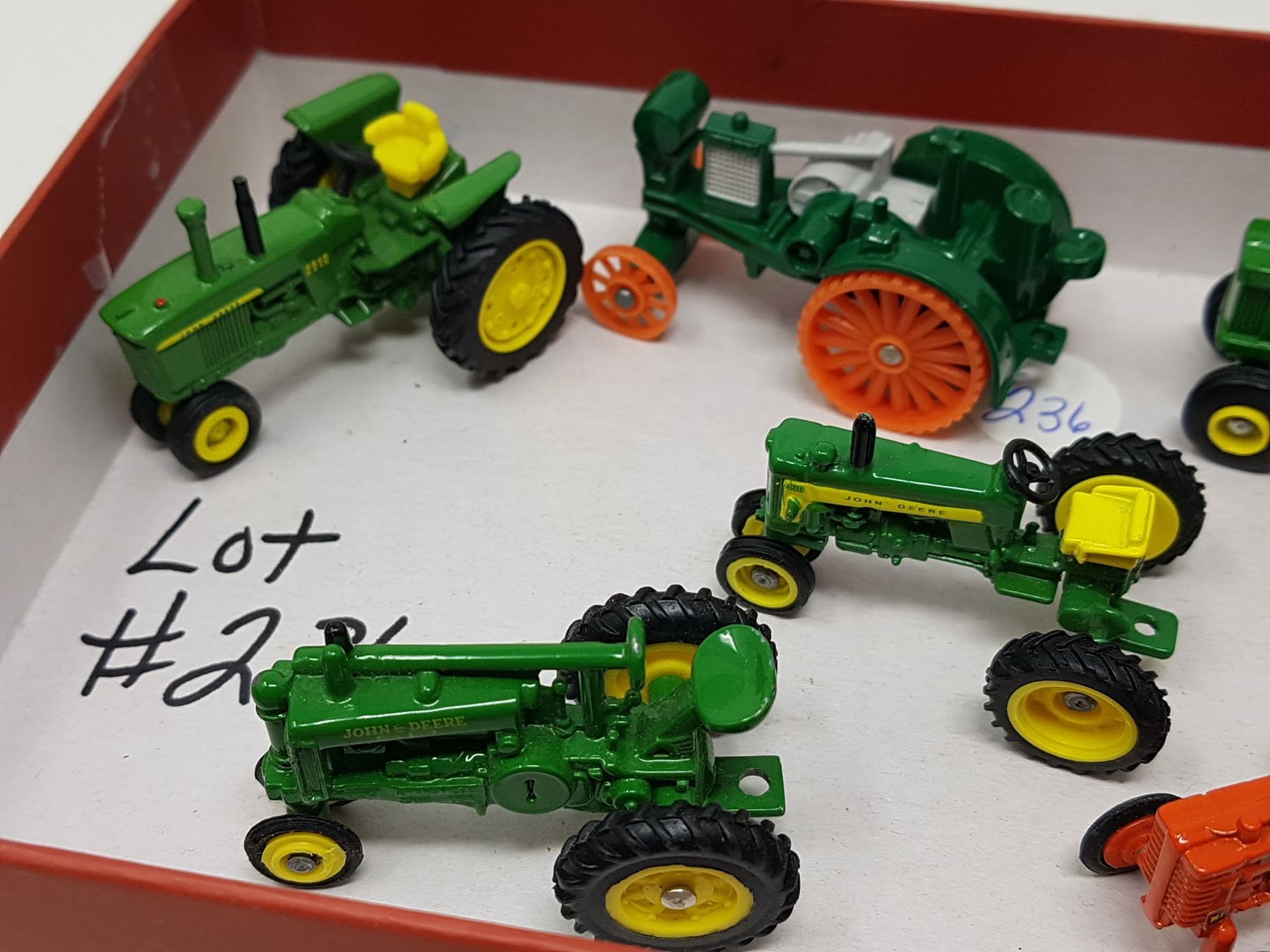 LOT OF SIX MINIATURE JOHN DEERE TRACTORS Schmalz Auctions
