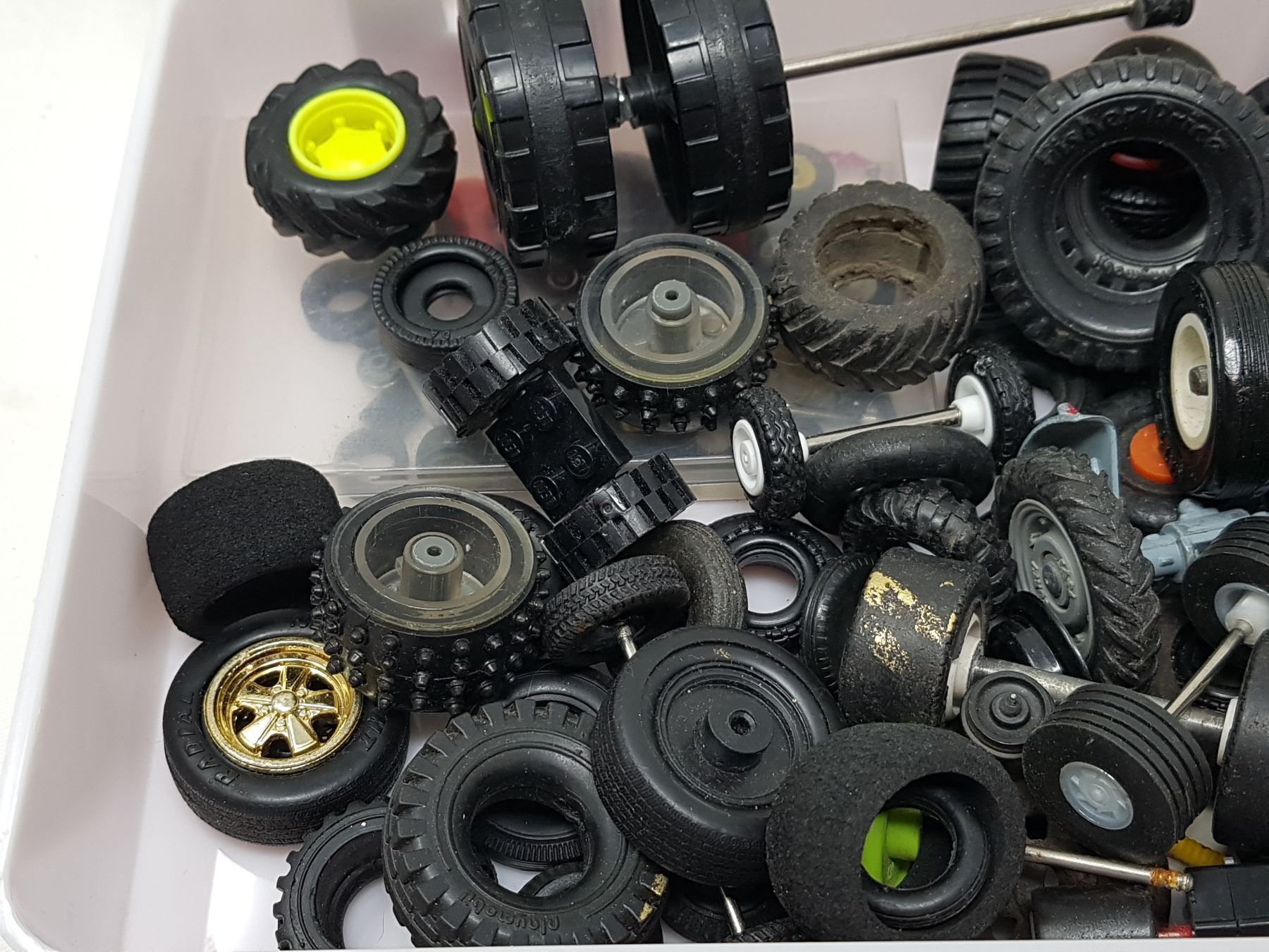 BOX OF TOY REPAIR PARTS