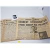 Image 1 : 1963 KENNEDY NEWSPAPER