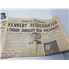 Image 2 : 1963 KENNEDY NEWSPAPER