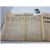 Image 3 : 1963 KENNEDY NEWSPAPER