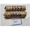 Image 1 : 1953 AND 1954 FULL ROLLS OF 5 CENT CANADA COINS