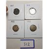 Image 1 : 10 CENT CANADA COINS (1907, 1910, 1912, 1913)