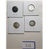 Image 4 : 10 CENT CANADA COINS (1907, 1910, 1912, 1913)