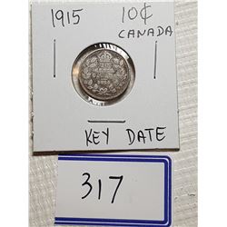 10 CENT COIN (1915 - KEY DATE DIME)