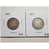 Image 1 : 25 CENT CANADA COINS(1900 AND 1901)