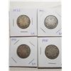 Image 1 : 25 CENT CANADA COINS (1930, 1931, 1932, 1933)