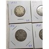 Image 3 : 25 CENT CANADA COINS (1930, 1931, 1932, 1933)