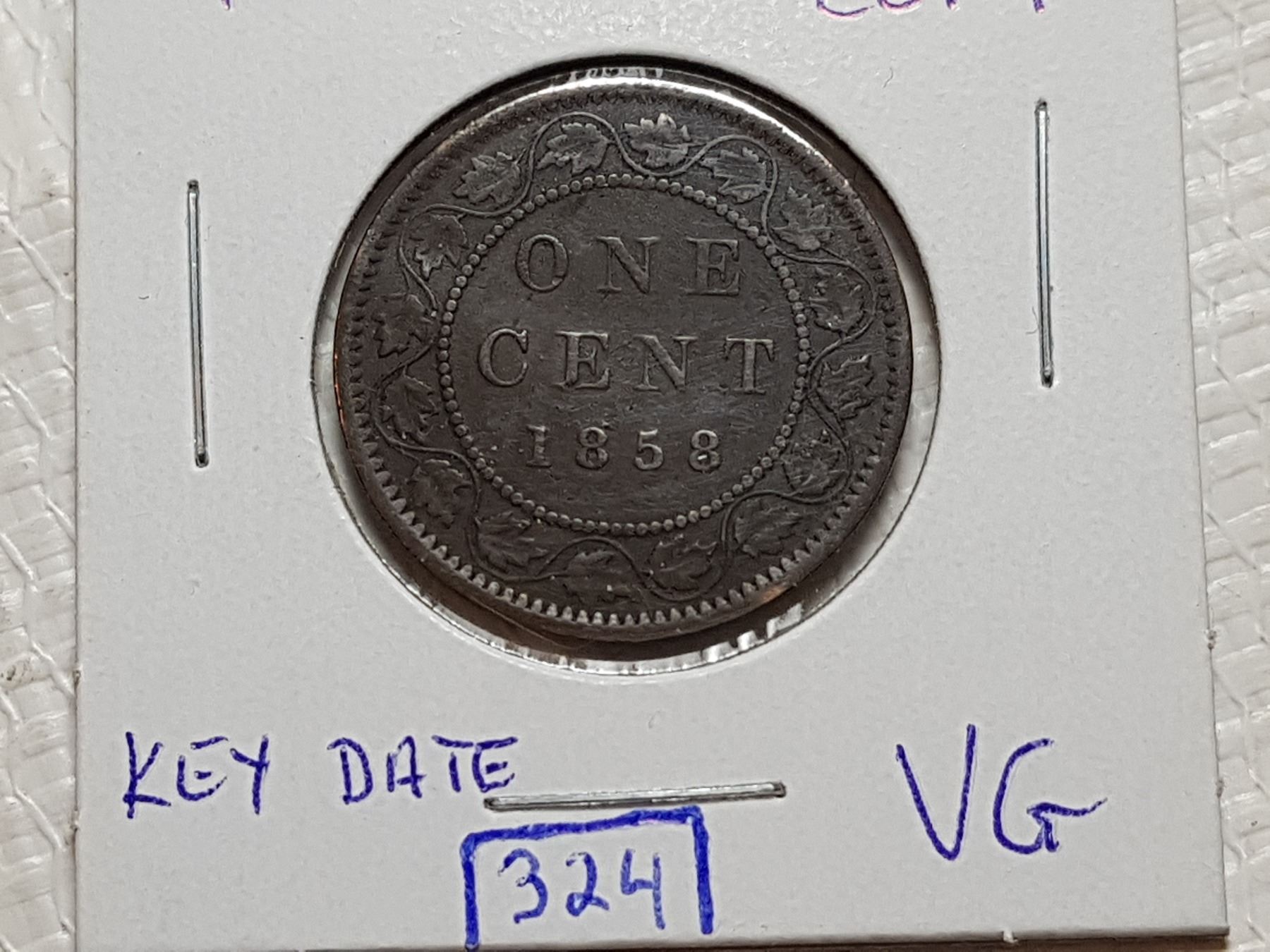 1858 KEY DATE 1 CENT COIN