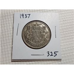 1937 50 CENT SILVER COIN