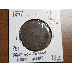 1857 P.E.I. SELF GOVERNMENT FREE TRADE