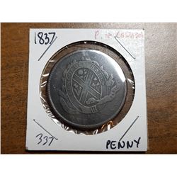 1837 PENNY, PROVINCE OF CANADA