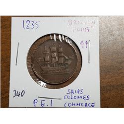 1835 P.E.I. SHIPS COLONIES COMMERCE, BRITISH FLAG