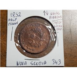 1832 HALF PENNY NOVA SCOTIA