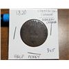 Image 1 : 1820 HALF PENNY, COMMERCIAL CHANGE