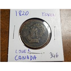 1820 LOWER CANADA TOKEN