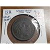 Image 2 : 1814 LOWER CANADA LARGE SHIELD HALF PENNY EAGLE