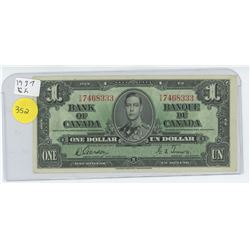 1937 ONE DOLLAR BILL
