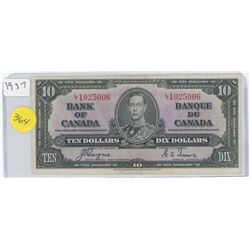 1937 TEN DOLLAR BILL