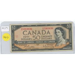 1954 FIFTY DOLLAR BILL