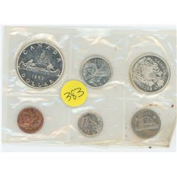 1963 PROOFLIKE SET 1 CENT-1 DOLLAR (SILVER)