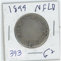 1899 NEWFOUNDLAND 50 CENTS