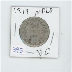 1919 NEWFOUNDLAND 50 CENTS