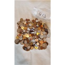 OVER 3.5 POUNDS OF FOREIGN COINS