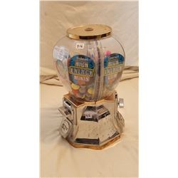 GUMBALL MACHINE WITH CONTENTS (17  TALL) *HEAVY*