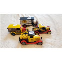 LOT OF 4 PENNZOIL TOYS (5" LONG)