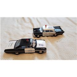 LOT OF 2 DIE CAST POLICE CARS