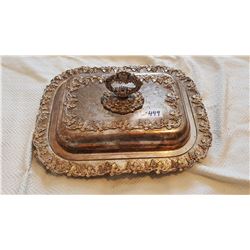 VINTAGE SILVER PLATED SERVING TRAY FROM BESBOROU HOTEL