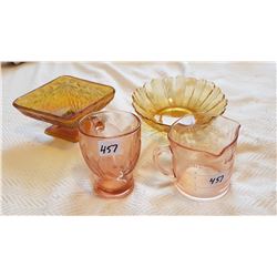 KELLOGS MEASURING CUP AND 3 OTHER DISHES