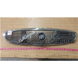 BUICK GRILL WITH VARIOUS CAR EMBLEMS- VALIANT, IMPALA, DODGE, CHEVROLET, VEGA, MARQUIS