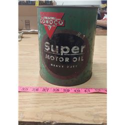 CONOCO SUPER MOTOR OIL CAN (4 US QUART)