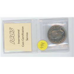 1950 ICCS MS 60 CANADIAN $1.00