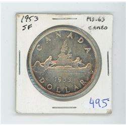 1953 SF MS 63 CANADIAN $1.00